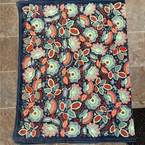 Vera Bradley Blanket Throw Nomadic Floral Soft Fleece 50x80 RETIRED